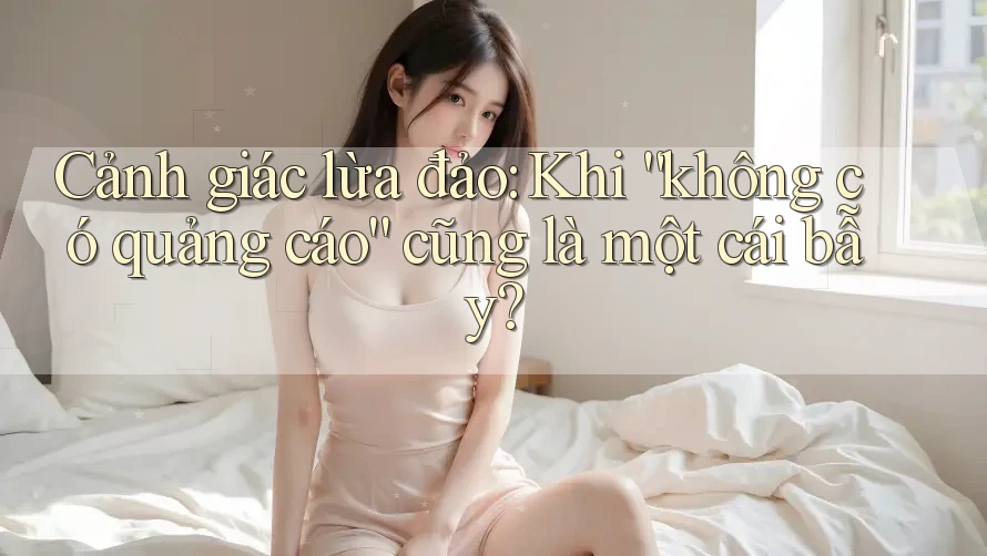 Cảnh giác lừa đảo: Khi “không có quảng cáo” cũng là một cái bẫy? Cảnh giác lừa đảo: Khi “không có quảng cáo” cũng là một cái bẫy?