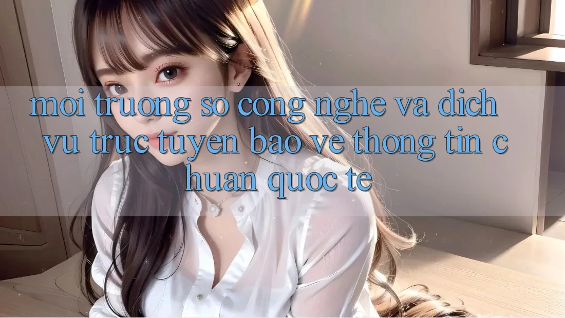 Môi trường số Công Nghệ Và Dịch vụ trực tuyến Bảo vệ thông tin Chuẩn Quốc Tế Môi trường số Công Nghệ Và Dịch vụ trực tuyến Bảo vệ thông tin Chuẩn Quốc Tế