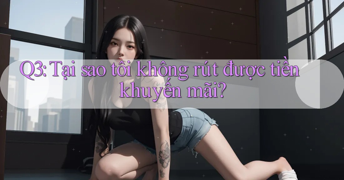 Q3: Tại sao tôi không rút được tiền khuyến mãi? Q3: Tại sao tôi không rút được tiền khuyến mãi?